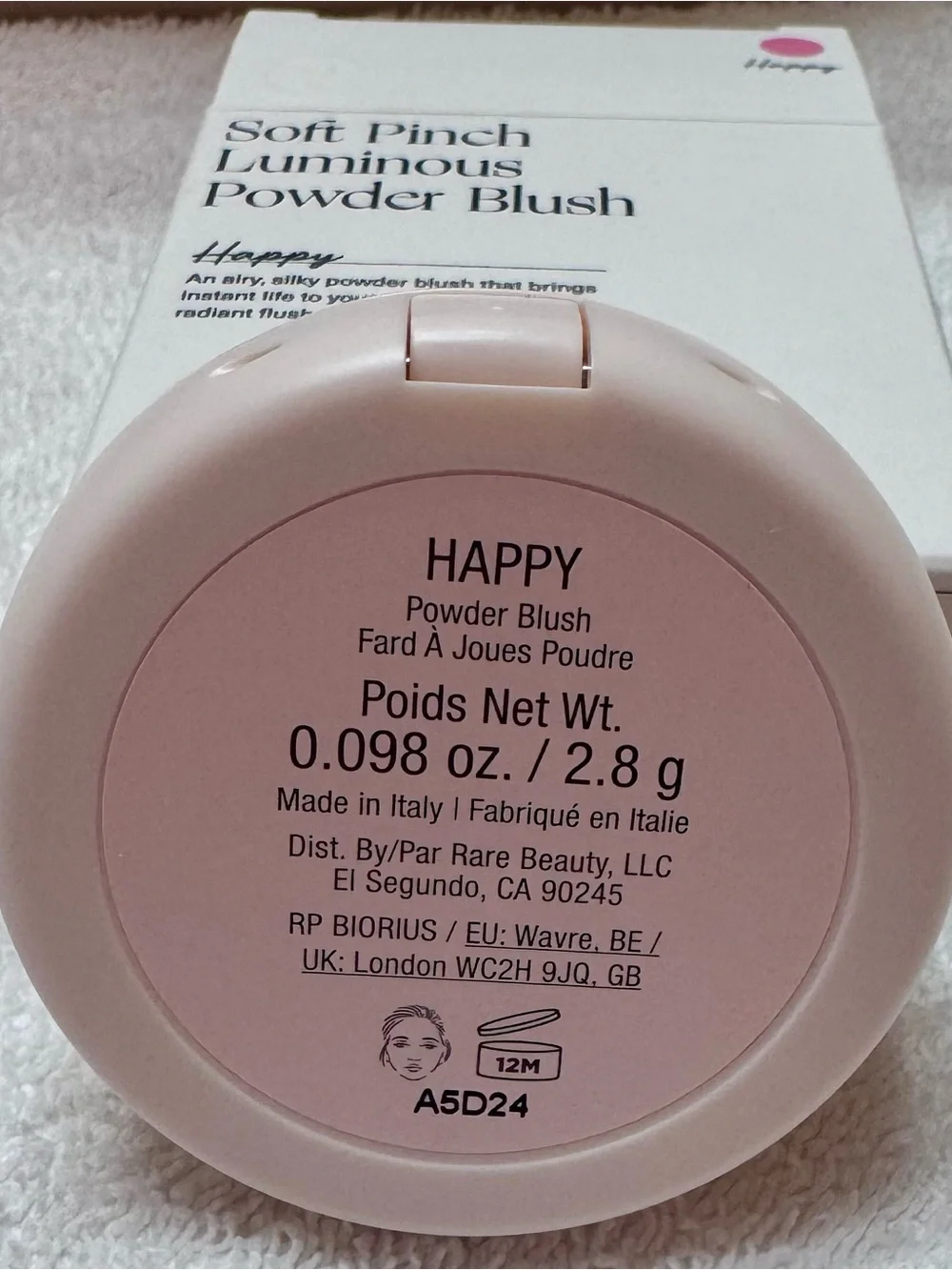 Rare Beauty Soft Pinch Luminous Powder Blush — Happy Pink